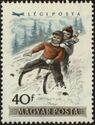Two Children Sledding