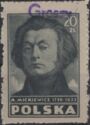 Adam Mickiewicz (1798-1855), Groszy Surcharge