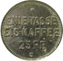 Eine tasse EIS-Kaffee 25pf