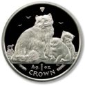 1 Crown (Ragdoll cat with kittens - Silver edition)