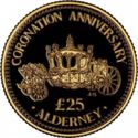 25 Pounds (40th Anniversary of the Coronation of QEII - Gold edition)