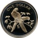 1 Dollar (Avifauna of Belize - Scarlet Macaw)