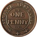 W.J. Taylor "Advance Australia" Token Penny