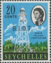 Seychelles Stamp overprinted "B.I.O.T"