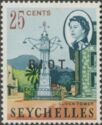 Seychelles Stamp overprinted "B.I.O.T"