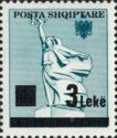 Statue of Mother Albania, Overprinted