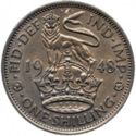 1 Shilling (English crest. IND◇IMP)