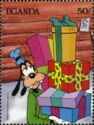 Goofy carrying presents
