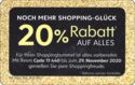 Noch Mehr Shopping-Glück - 20% Rabatt