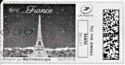 France: Eiffel tower on a Starry Nignt in black