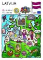 Latvia, map
