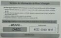 Servicio de Informacion de Visas Schengen. DHL