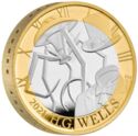 2 Pounds (H.G. Wells - Silver Piedfort)