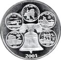 2001 Four Ounce Silver Collector Piece