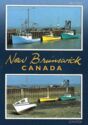 New Brunswick. Fishing Boats at High and Low Tide