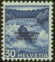 Rhein Falls near Schaffhausen (SDN overprint)