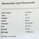 2 Dollars (Lech Kaczynski death, 1st Anniversary Smolensk)
