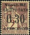 Type Alphée Dubois overprinted and surcharged