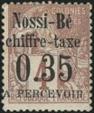 Type Alphée Dubois overprinted and surcharged