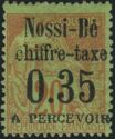 Type Alphée Dubois overprinted and surcharged