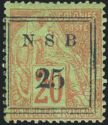 Type Alphée Dubois overprinted and surcharged