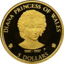 5 Dollars (Diana, Princess of Wales)