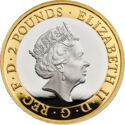 2 Pounds (Sir Walter Scott - Silver)