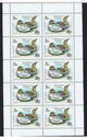 Eurasian Wigeon (Anas penelope) Booklet Pane (surch. stamps)