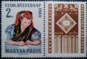 33rd Stamp Day - Writing Woman in Folk Costume