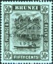 Stilt houses Overprinted MALAYA-BORNEO EXHIBITION, 1922