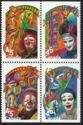 Canadian Circus Block of 4
