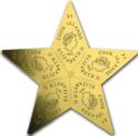 5 Dollars (Set 5x5$ Gold Star CombiCoin)