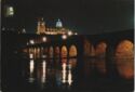 Nº 32 Salamanca. Puente Romano de noche y Catedral al fondo
