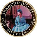 50 Pence (Queen Elizabeth II Diamond Jubilee - 1960)