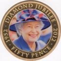 50 Pence (Queen Elizabeth II Diamond Jubilee - 2011)