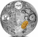 1 Crown (Man on The Moon Footprint - Piedfort gilt)
