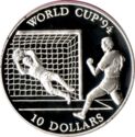 10 Dollars (15th World Championship football 1994 United States)