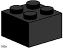 2x2 Black Bricks