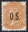 Queen Victoria (1819-1901) with O.S. overprint close