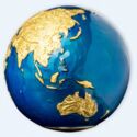 5 Dollars (Gold Blue Marble Planet)