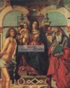 "Madonna and Child with Two Saints" - Montagna