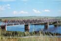 Bridge over the Yenisei River near the city of Minusinsk