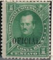Próspero Fernández overprinted "OFICIAL"