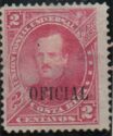 Próspero Fernández overprinted "OFICIAL"