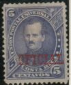 Próspero Fernández overprinted "OFICIAL"