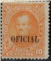 Próspero Fernández overprinted "OFICIAL"