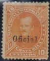 Próspero Fernández overprinted "OFICIAL"