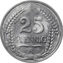 25 Pfennig (A, D, E, F, G, J)
