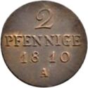 2 Pfennig (1/180 Thaler)