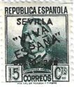 Concepción Arenal with Seville overprint (Handstamped)